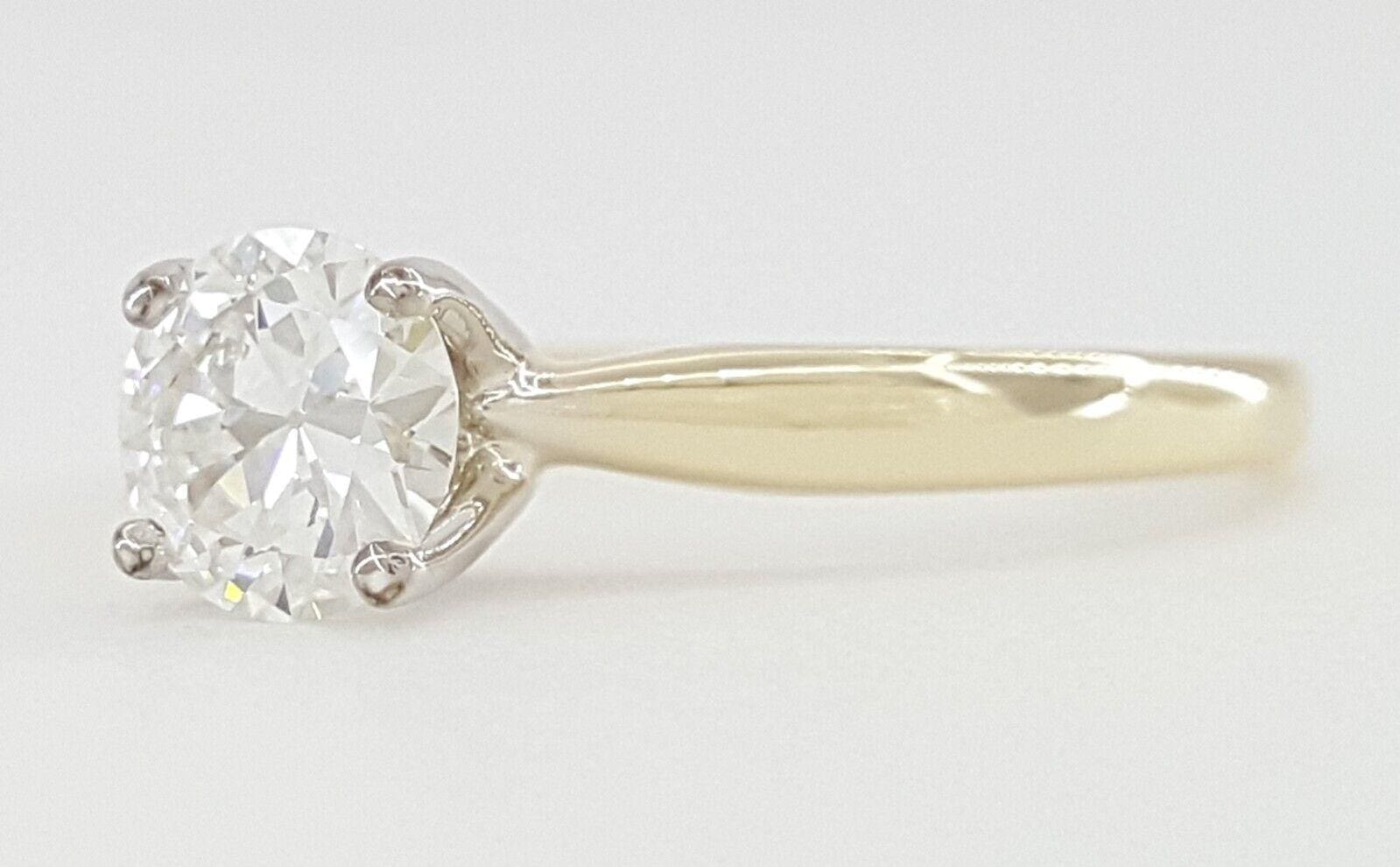 Vintage Old European Cut Diamond Solitaire 0.54 ct Engagement Ring F/VVS2