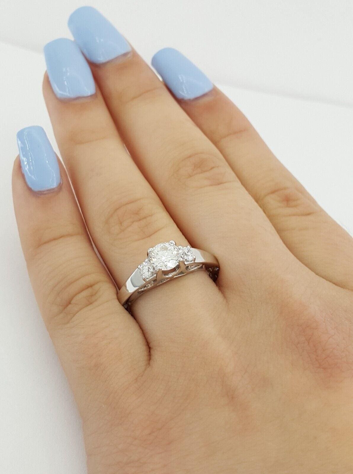 Tacori Neotare 280155 Round Diamond Engagement Ring 0.94 ct 18kt WG Rtl 7.3K