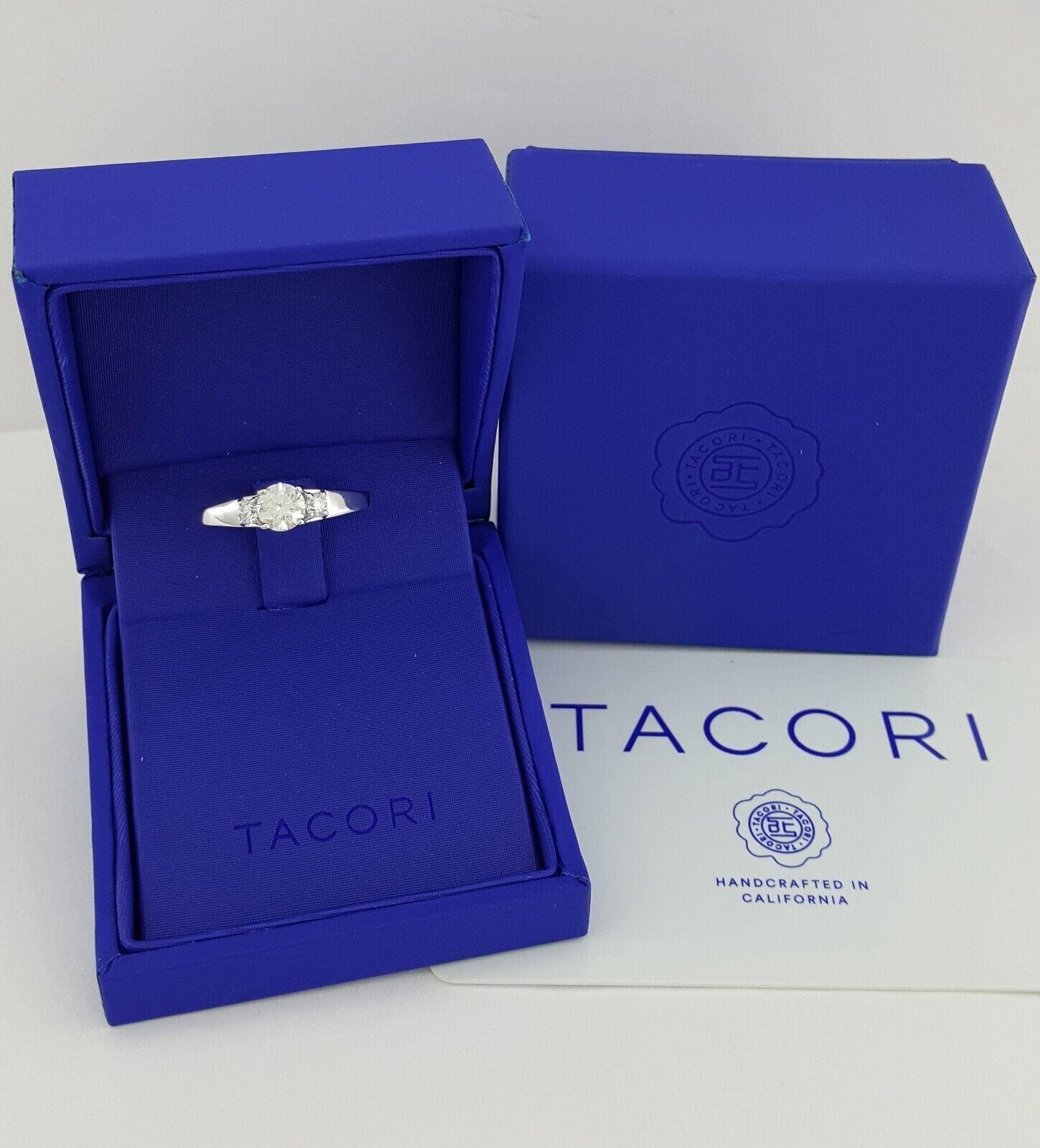 Tacori Neotare 280155 Round Diamond Engagement Ring 0.94 ct 18kt WG Rtl 7.3K