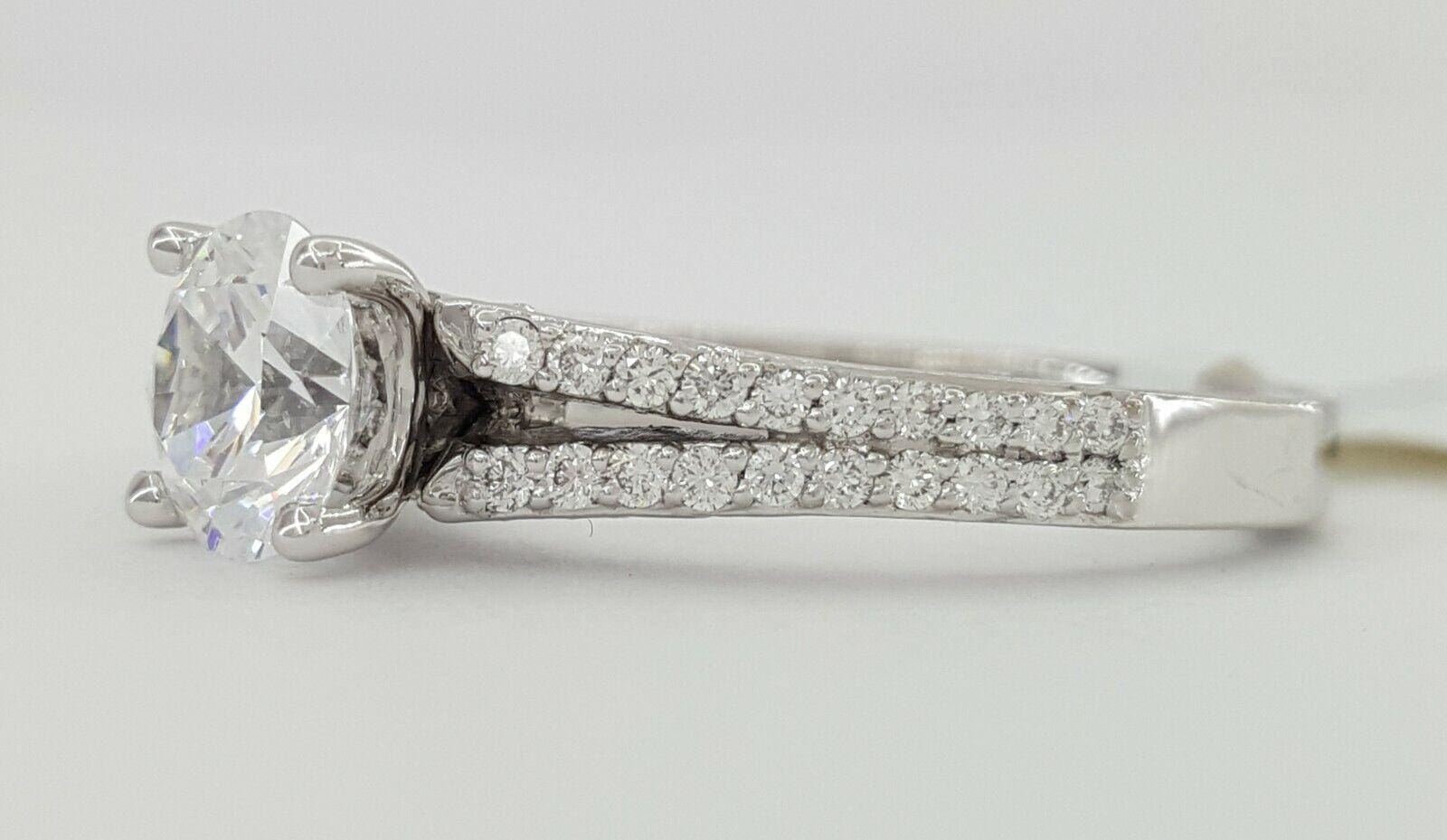 TACORI Simply Tacori 3001 18k White Semi-Mount Engagement Ring 0.34 ct Rtl 3180