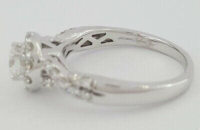 Helzberg Radiant Star® Round Diamond Halo Engagement Ring 1.12 ct 14K Gold