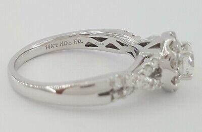 Helzberg Radiant Star® Round Diamond Halo Engagement Ring 1.12 ct 14K Gold