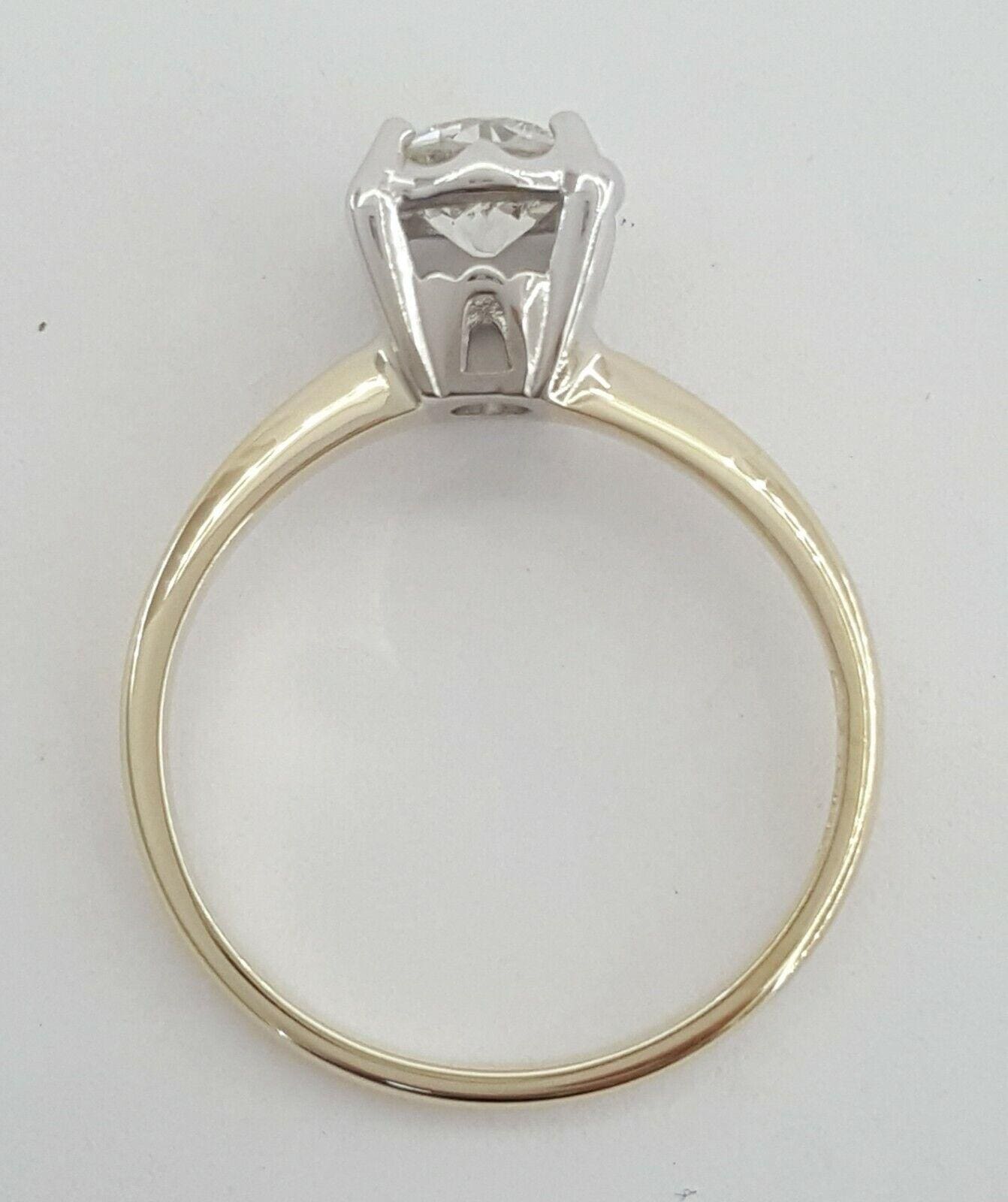 Antique Art Deco 14k Old European Solitaire Diamond Engagement Ring 0.78 ct GIA