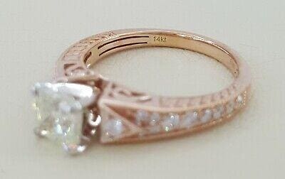 Radiant Cut Diamond Engagement Ring EGL-USA 1.24 ct 14K Rose Gold Rtl 4,950