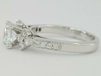 Princess Cut Diamond Engagement Ring 1.30 ct 18K White Gold D/VS2 Rtl 10,000