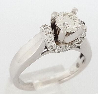 Diamond Engagement Ring w/ EGL-USA GemID 1 ct 14k White Gold Retail 5,250