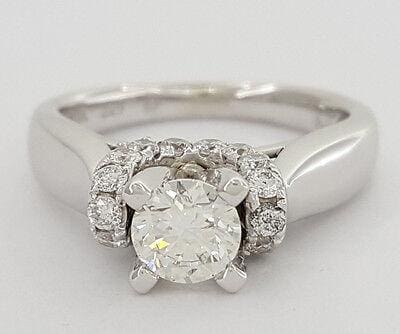 Diamond Engagement Ring w/ EGL-USA GemID 1 ct 14k White Gold Retail 5,250