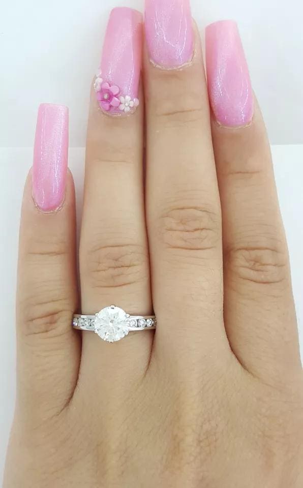 Tiffany & Co Channel-Set Diamond Engagement Ring 1.59 ct Platinum Retail $25,600