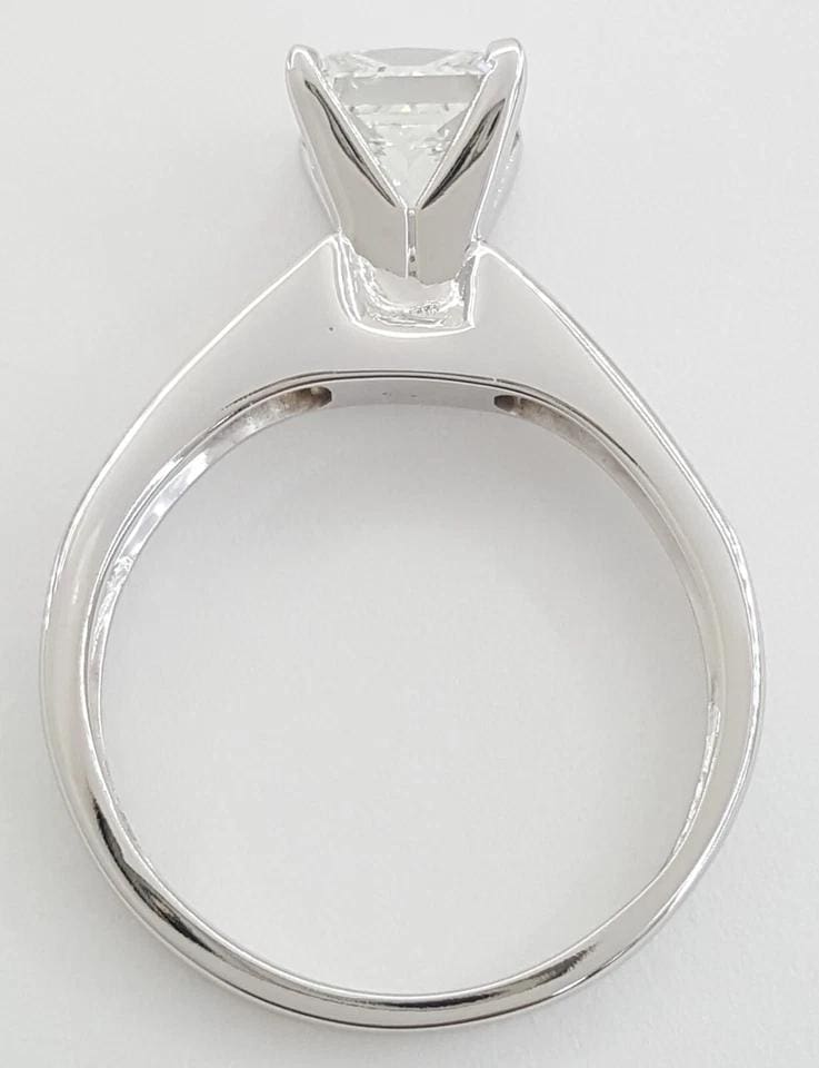 Princess Ideal Cut Diamond Engagement Ring 1.86 ct 14K W Gold Retail $12,500