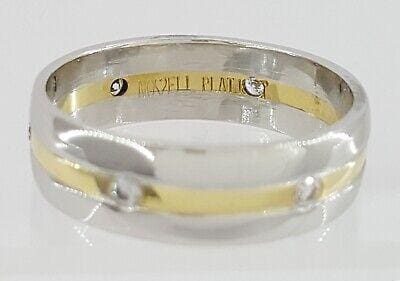 Diamond Eternity Wedding Anniversary Band 6.6 mm 1/3 ct Novell Platinum & 18K