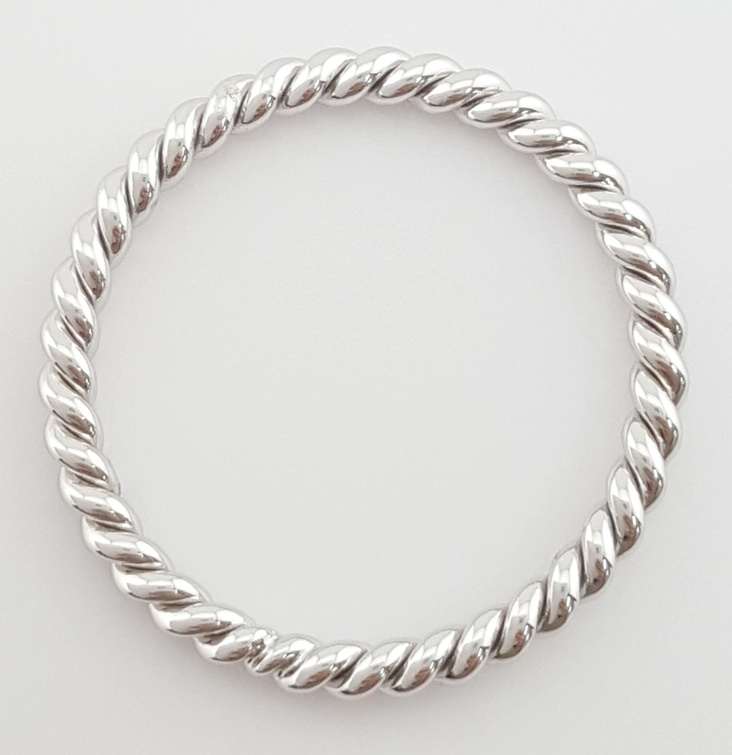 Danhov Eleganza ZB100 Braided Wedding Band Ring 18k White Gold 2 mm Rt $2,000
