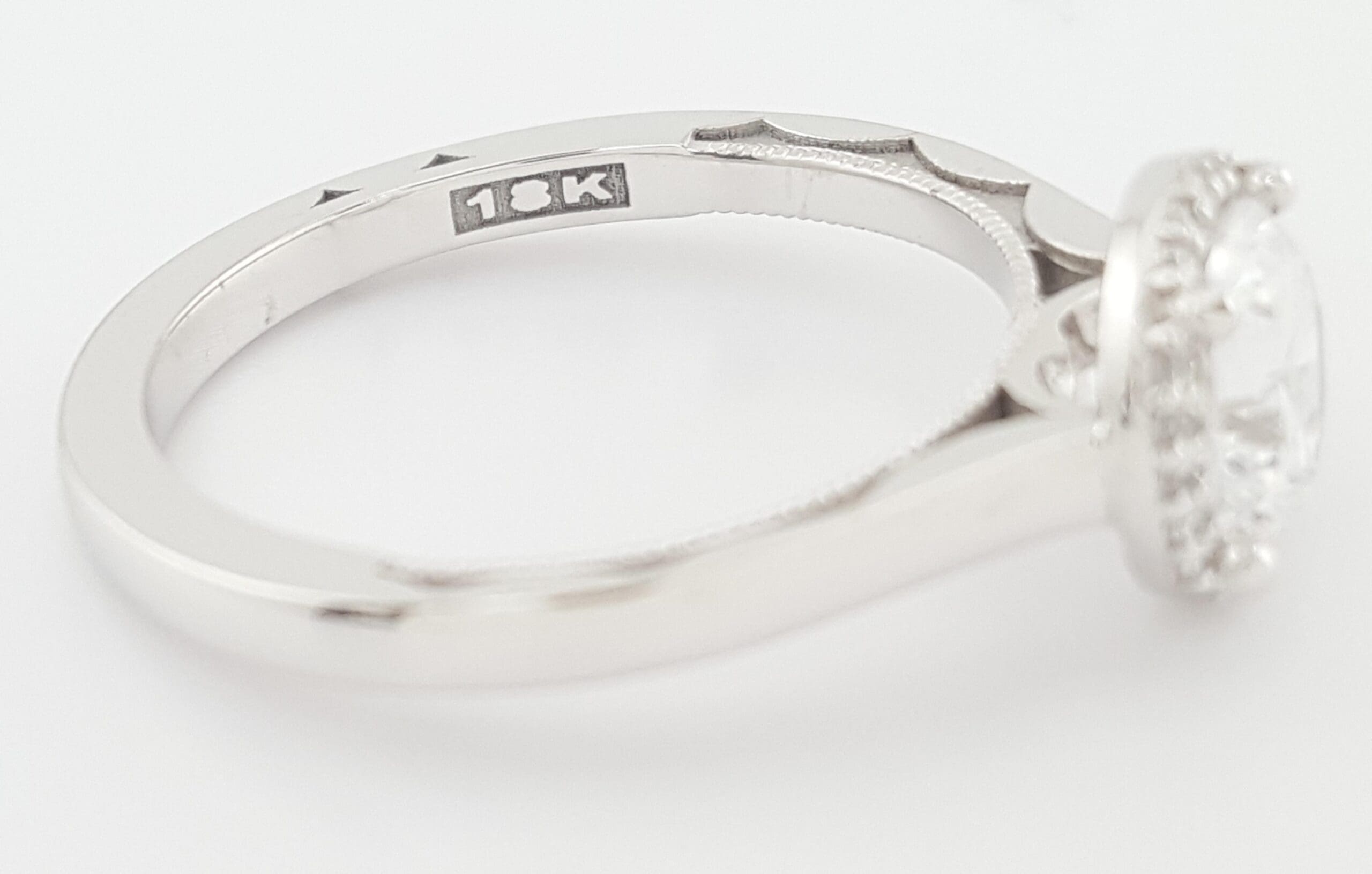 Tacori Sculpted Crescent 49RD65 Semi-Mount 18k Gold Engagement Ring Rtl $2,959