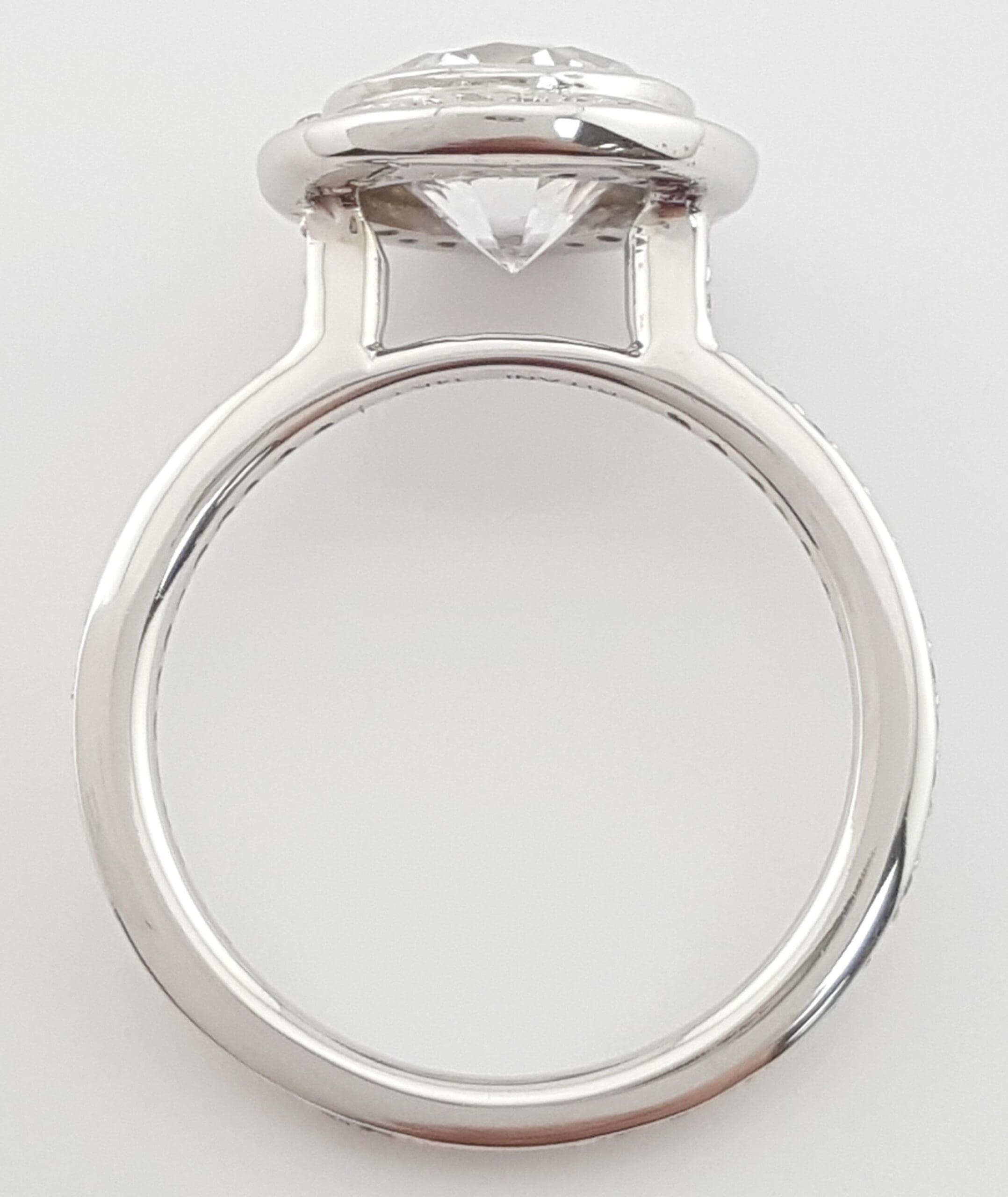Ritani Endless Love 1RZ1694 Semi-Mount 14k White Gold Engagement Ring Rt $3,650
