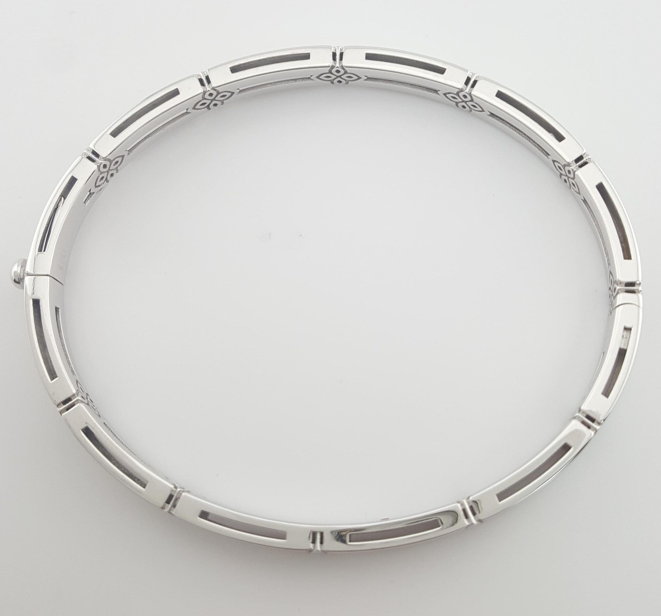 Roberto Coin Love in Verona 18K White Gold Bracelet 6.5" 15 Gr Rtl $6,800