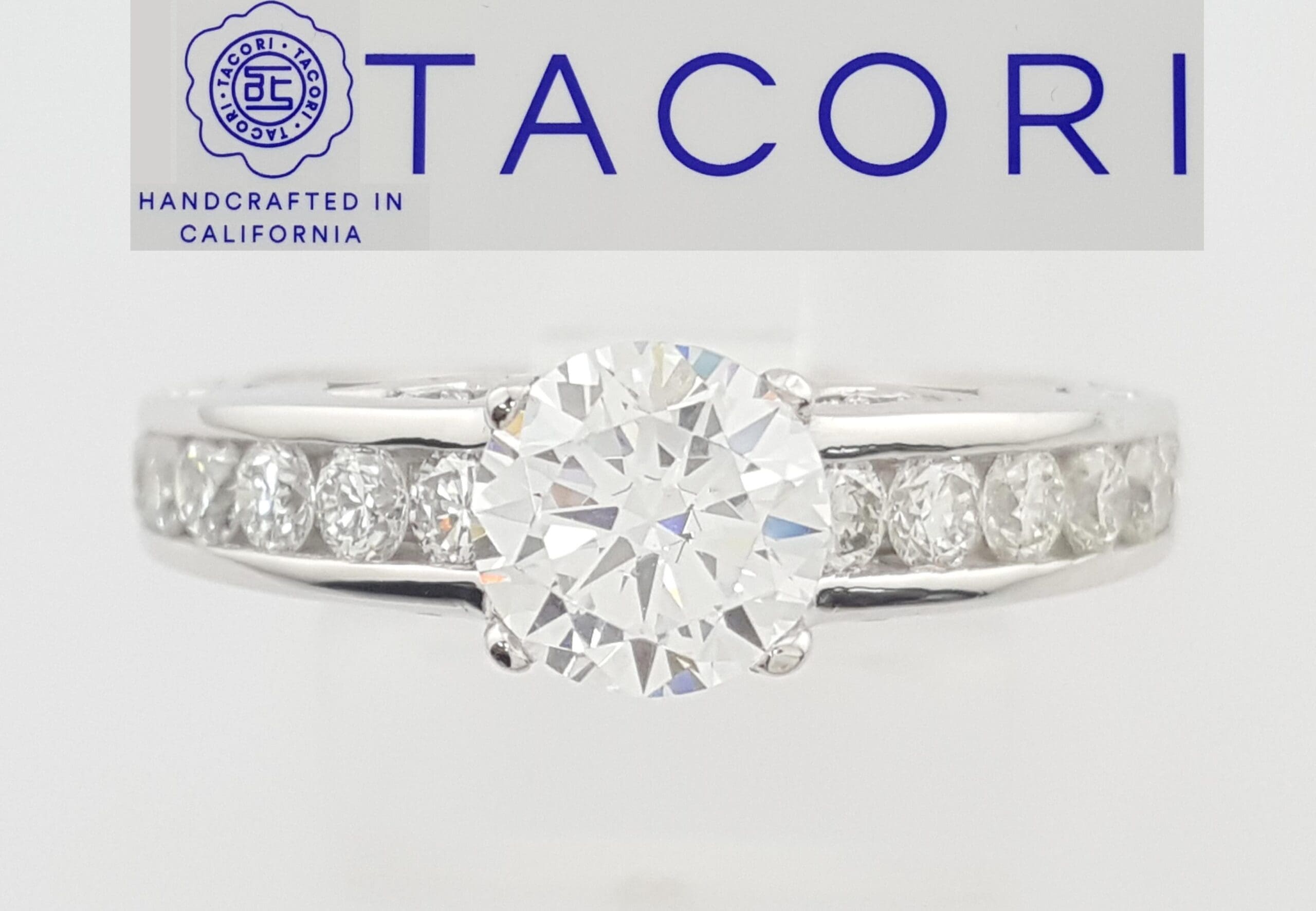 Tacori Semi-Mount Diamond 67298 Engagement Ring 0.82 ct 18k White Gold $6,700
