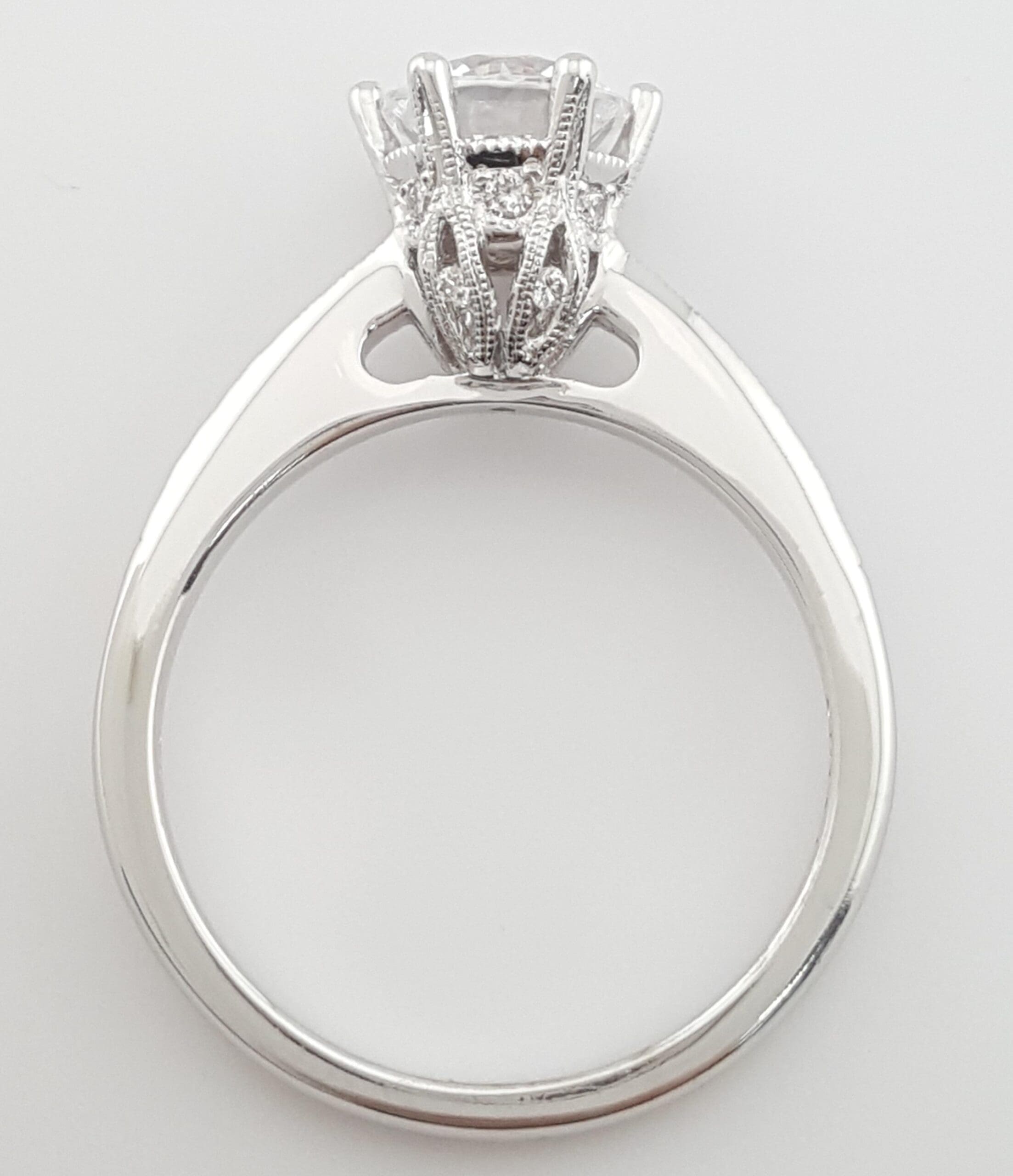 Tacori Semi-Mount Diamond Solitaire 67206 Engagement Ring 0.17ct 18k Gold $2,510