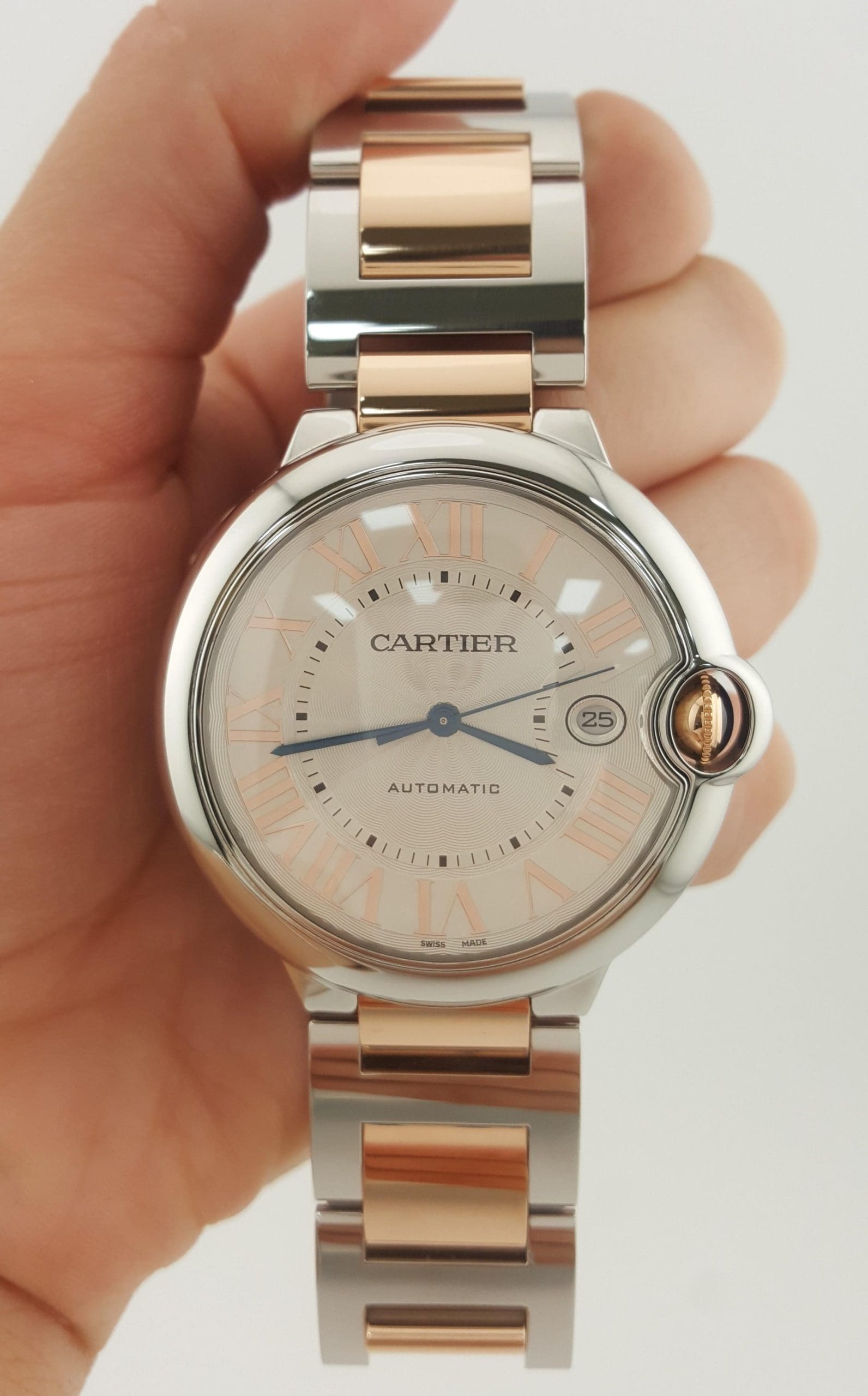 Cartier Ballon Bleu de Cartier 42 mm SS & 18K Rose Gold W/ Box