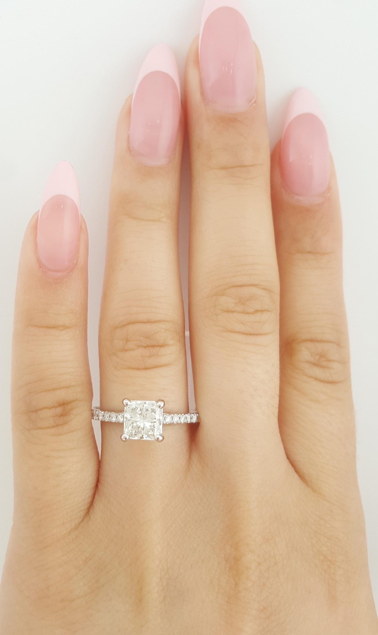 Princess Brilliant Cut Diamond Engagement Ring Platinum 1.72 ct GIA Rtl $15K