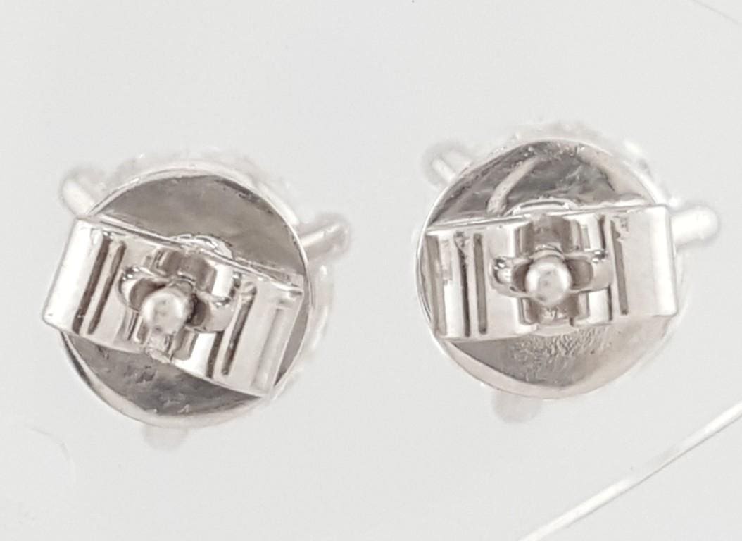 Natural Round Brilliant Cut Diamond Stud Earrings 1.44 ct 14k WG GIA Rtl $6.3K