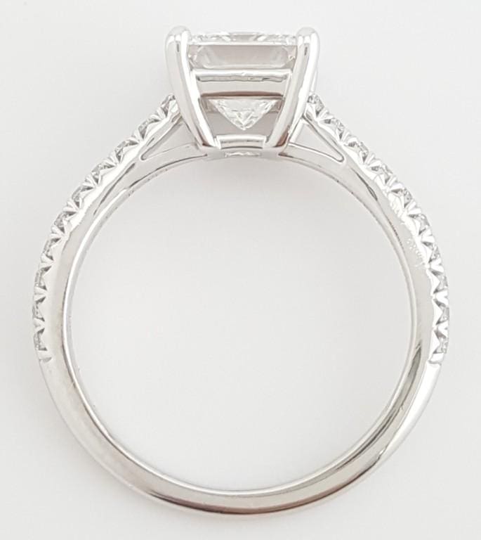 Tiffany & Co Forever Novo Princess Diamond Engagement Ring 1.36 ct Rtl $18,700