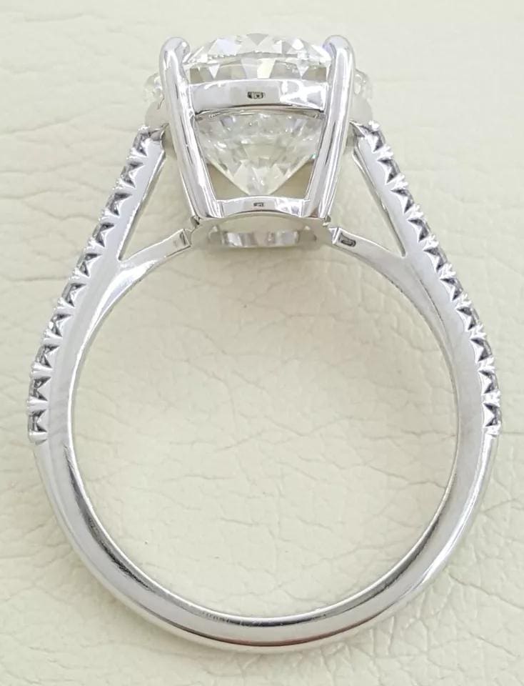 Tiffany & Co Novo Oval Diamond Engagement Ring 5.26 ct Platinum Retail $265k