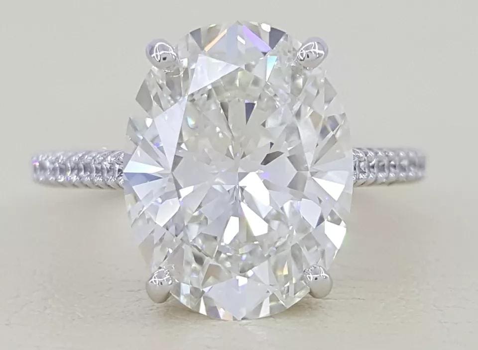 Tiffany & Co Novo Oval Diamond Engagement Ring 5.26 ct Platinum Retail $265k