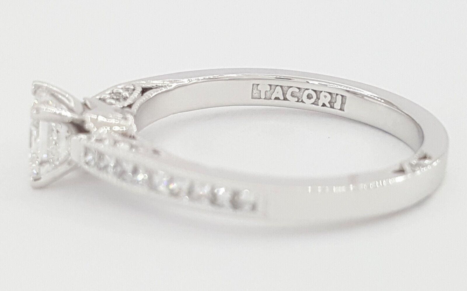 Simply Tacori 2576SM 0.83 ct Princess Cut Diamond 18k White Gold Engagement Ring