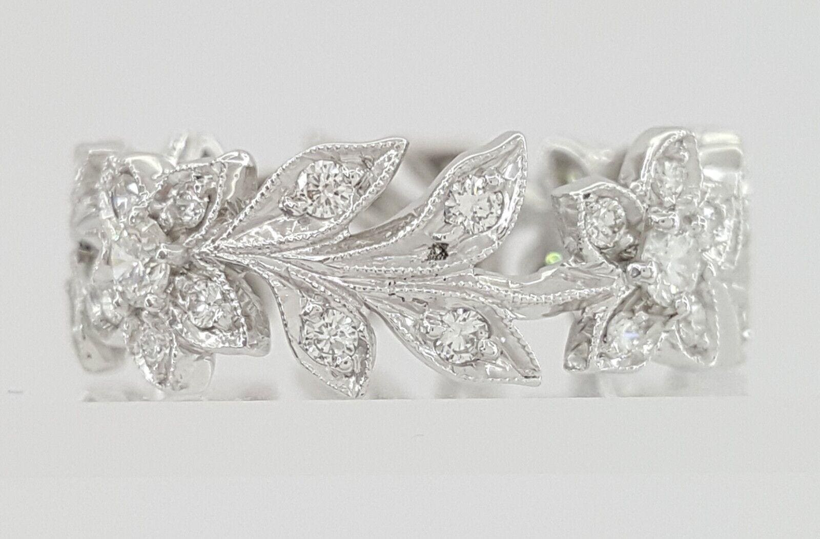 Jack KELEGE 0.65 ct Round Diamond Flower Ring Platinum 6.8 mm KPBD607 Rtl 5,100