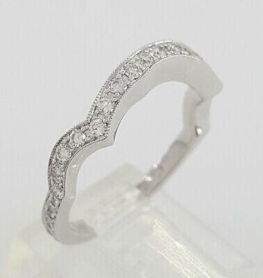 Neil Lane 0.45 ct Diamonds 14K White Gold Contour Wedding Anniversary Band Ring