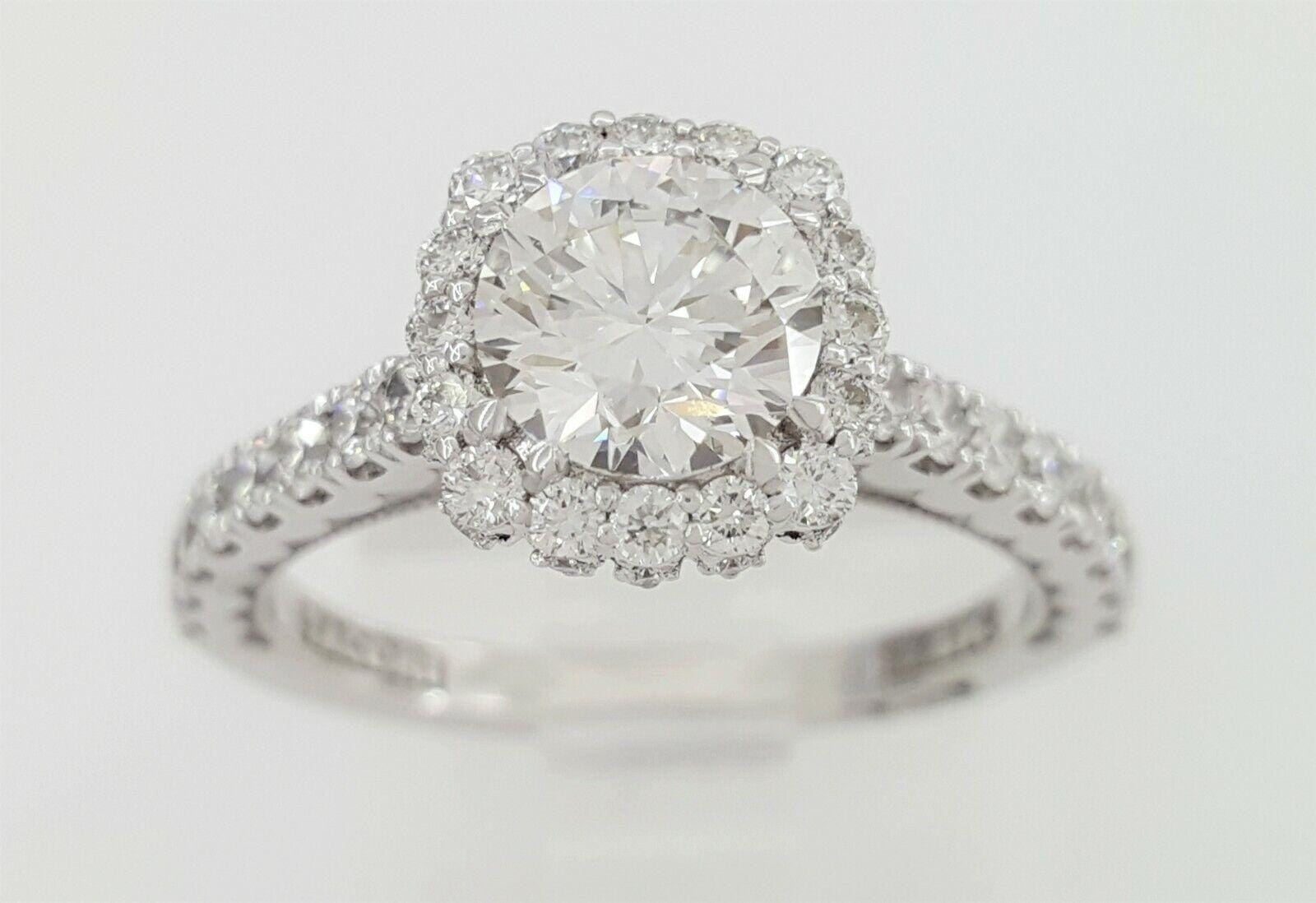 Tacori Full Bloom 37-2CU65 1.77 ct Engagement Ring F/VS1 GIA Ideal 18k Gold