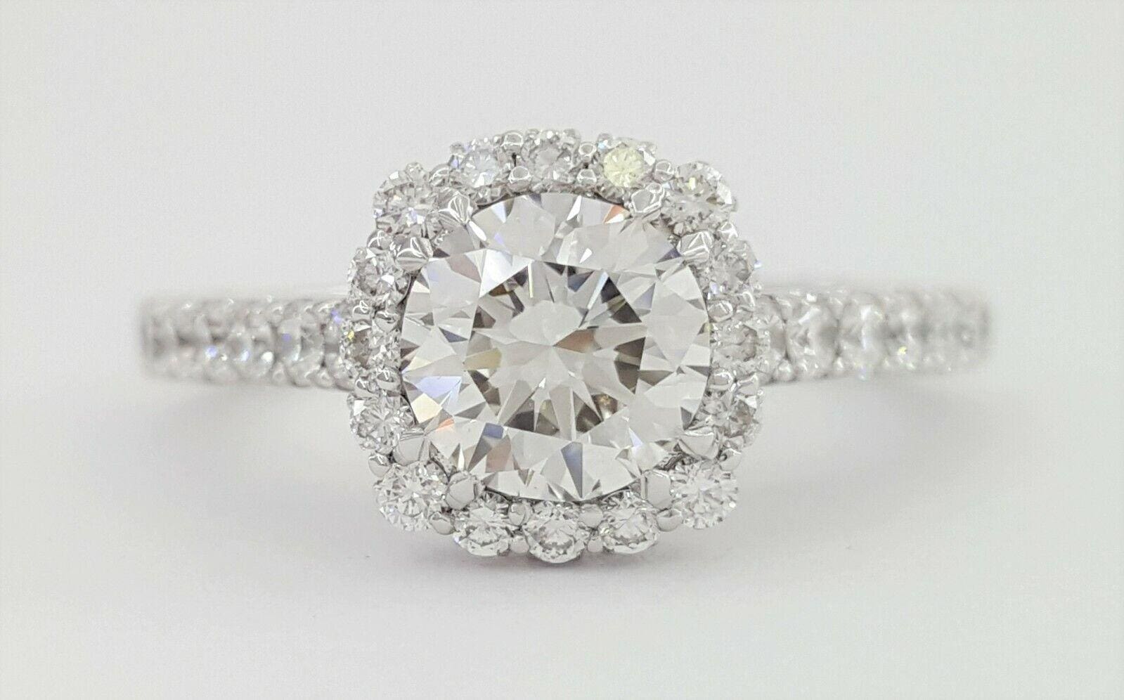 Tacori Full Bloom 37-2CU65 1.77 ct Engagement Ring F/VS1 GIA Ideal 18k Gold