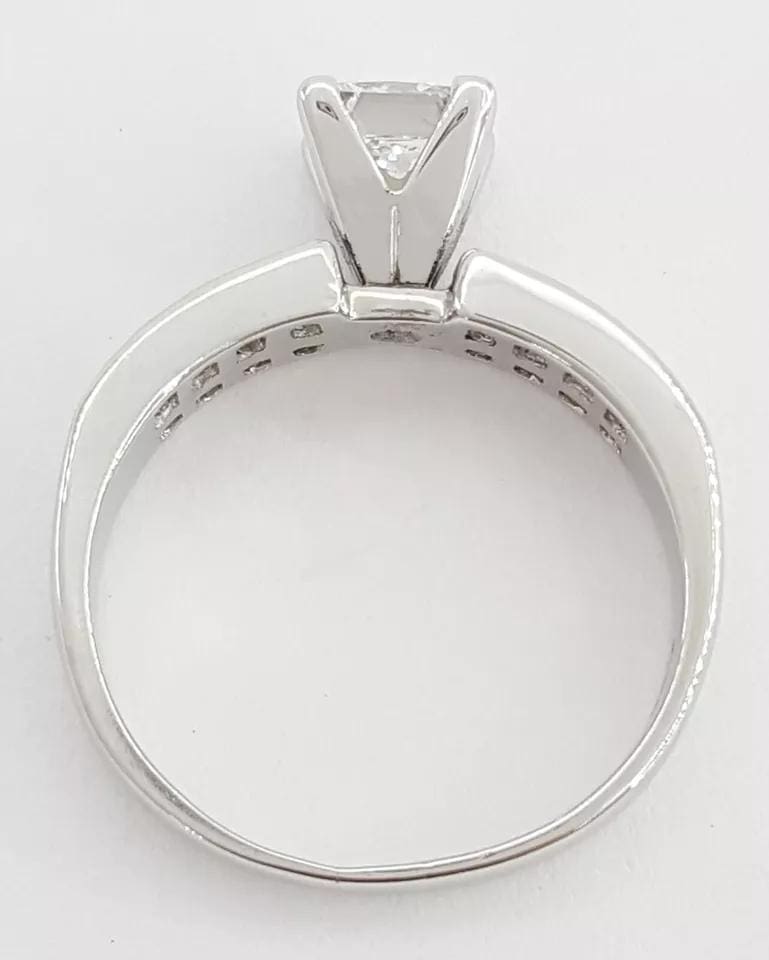Princess & Baguette Cut Diamond Engagement Ring 1.64 ct Platinum Retail 8,995
