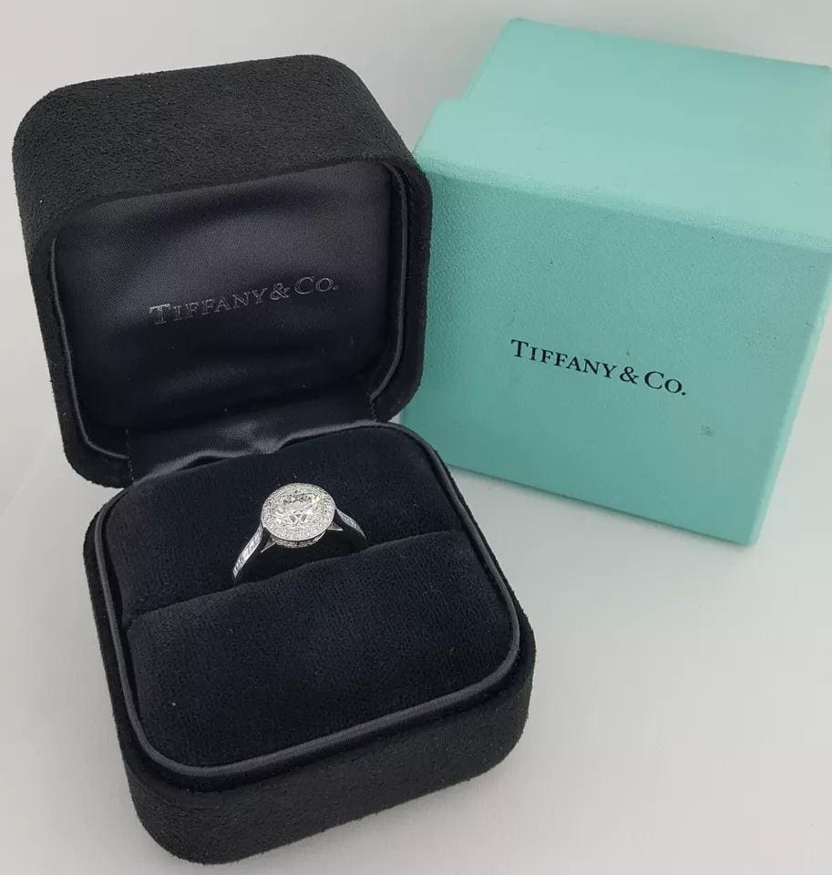 Tiffany & Co Embrace Round Diamond Halo Engagement Ring 2.27 ct Retail $57.5K