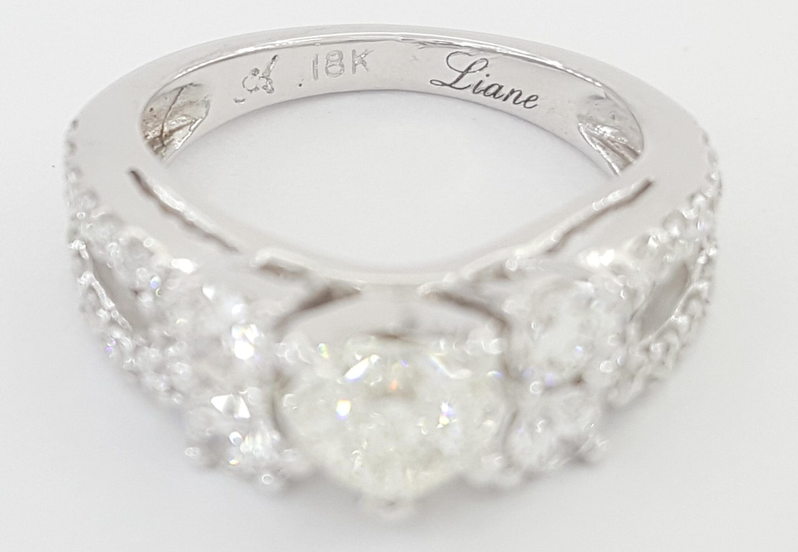Heart Diamond Engagement Ring 1.53 ct 18K White Gold GIA Retail $7,000