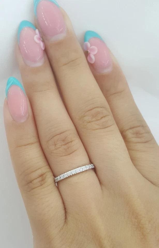 Tiffany & Co Novo Full Circle Eternity Diamond Band Ring 0.35 ct Platinum $4.6K