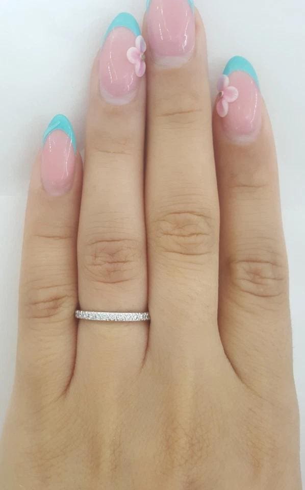 Tiffany & Co Novo Full Circle Eternity Diamond Band Ring 0.35 ct Platinum $4.6K