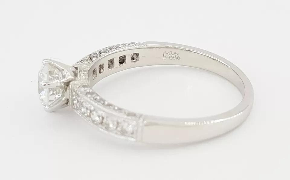Vintage Old European Cut Diamond Engagement Ring 1.49 ct GIA E/SI1