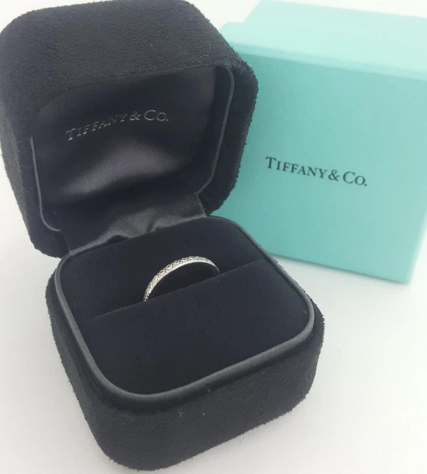 Tiffany & Co Novo Full Circle Eternity Diamond Band Ring 0.35 ct Platinum $4.6K