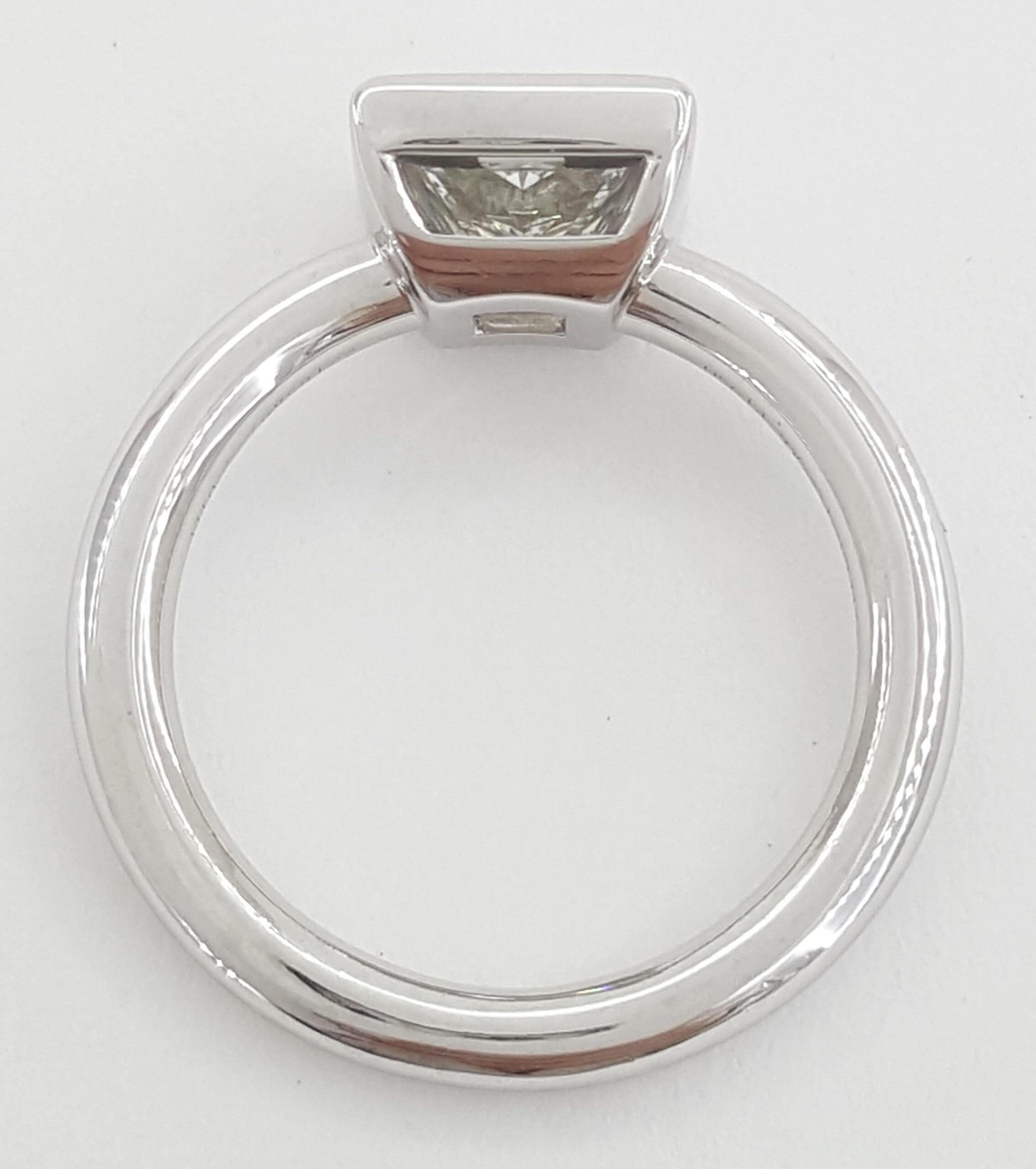 Tiffany & Co Princess Cut Diamond Solitaire Engagement Ring 2.01 ct Rtl $50k