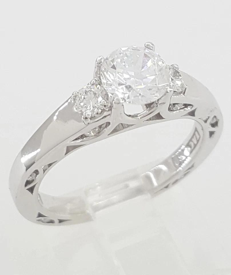 Tacori Neotare Three-Stone Round Semi-Mount 0.33 ct Engagement Ring $6,790