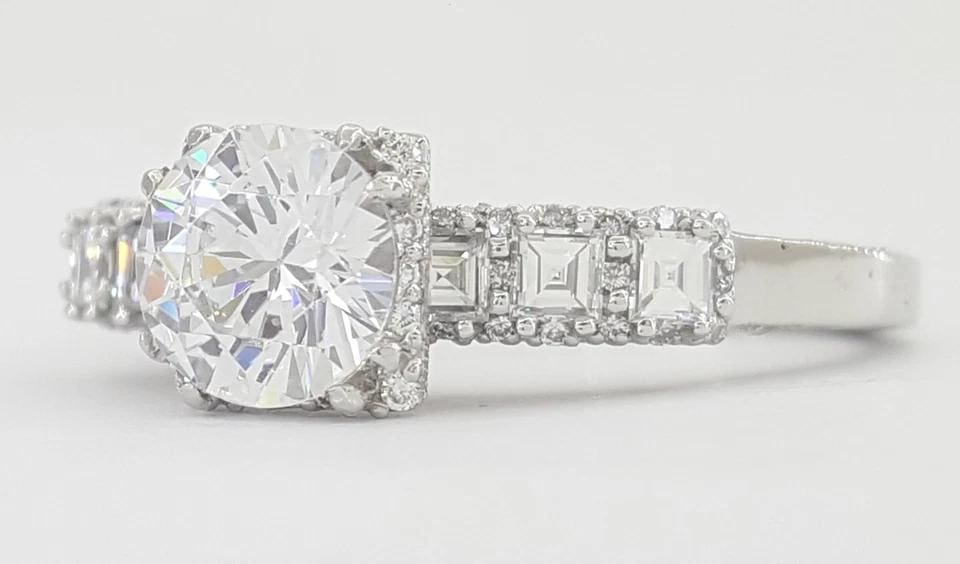 Tacori Platinum Diamond Semi-Mount Engagement Ring 0.52 ct Retail $5,570