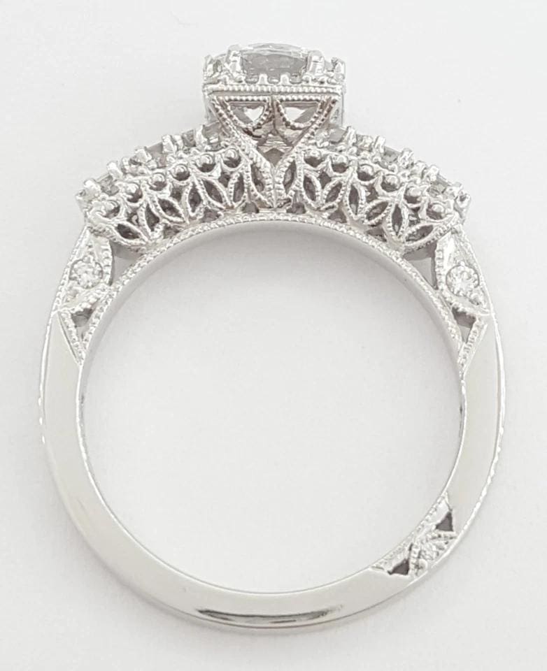 Tacori Platinum Diamond Semi-Mount Engagement Ring 0.52 ct Retail $5,570