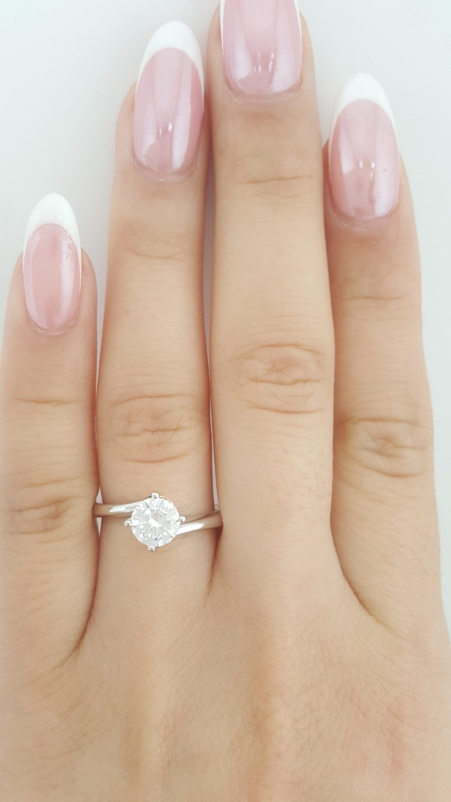Simon G MR2956 Solitaire Semi-Mount 18k White & Rose Gold Engagement Ring $1,830
