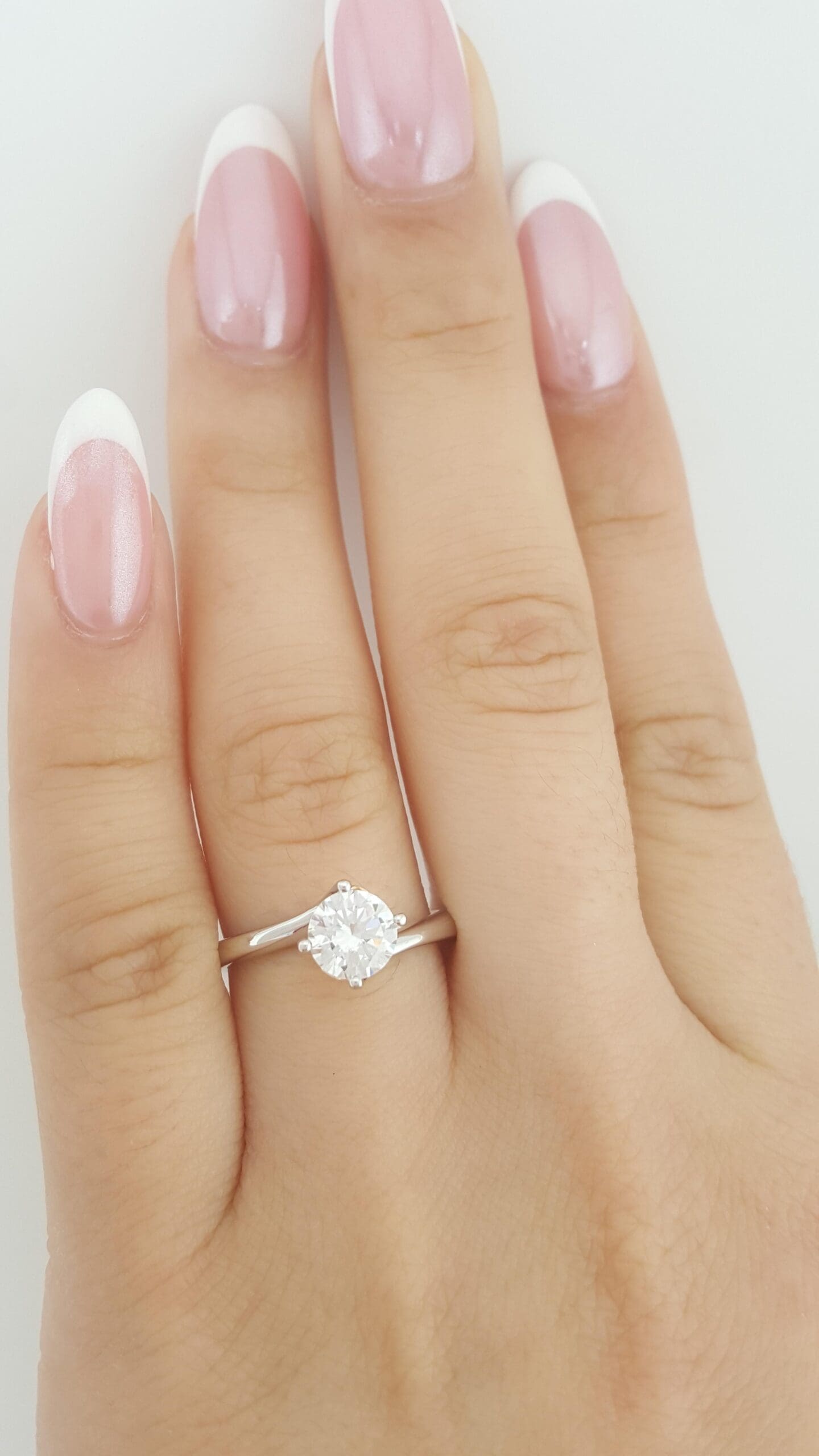 Simon G MR2956 Solitaire Semi-Mount 18k White & Rose Gold Engagement Ring $1,830