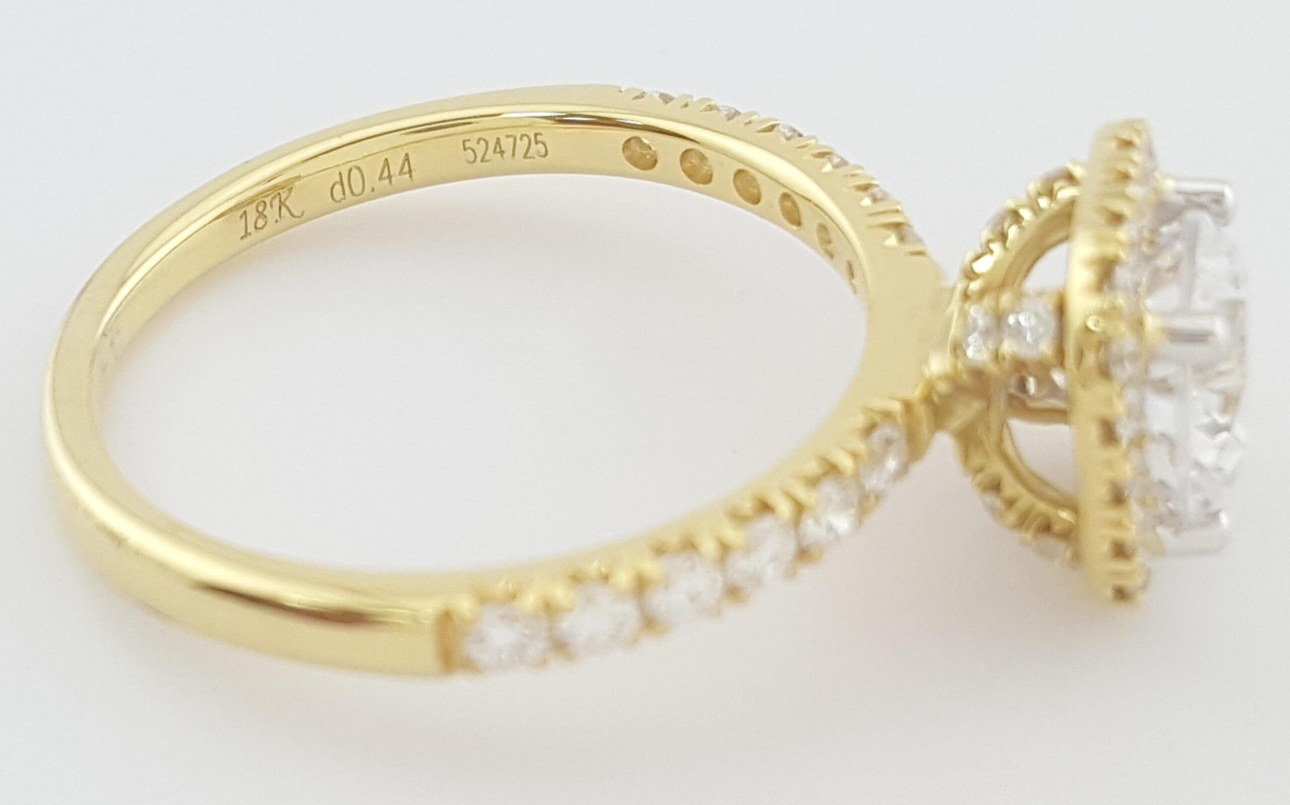 Simon G MR2132 Semi-Mount Diamond 0.44 ct 18k Yellow Gold Engagement Ring $3,570