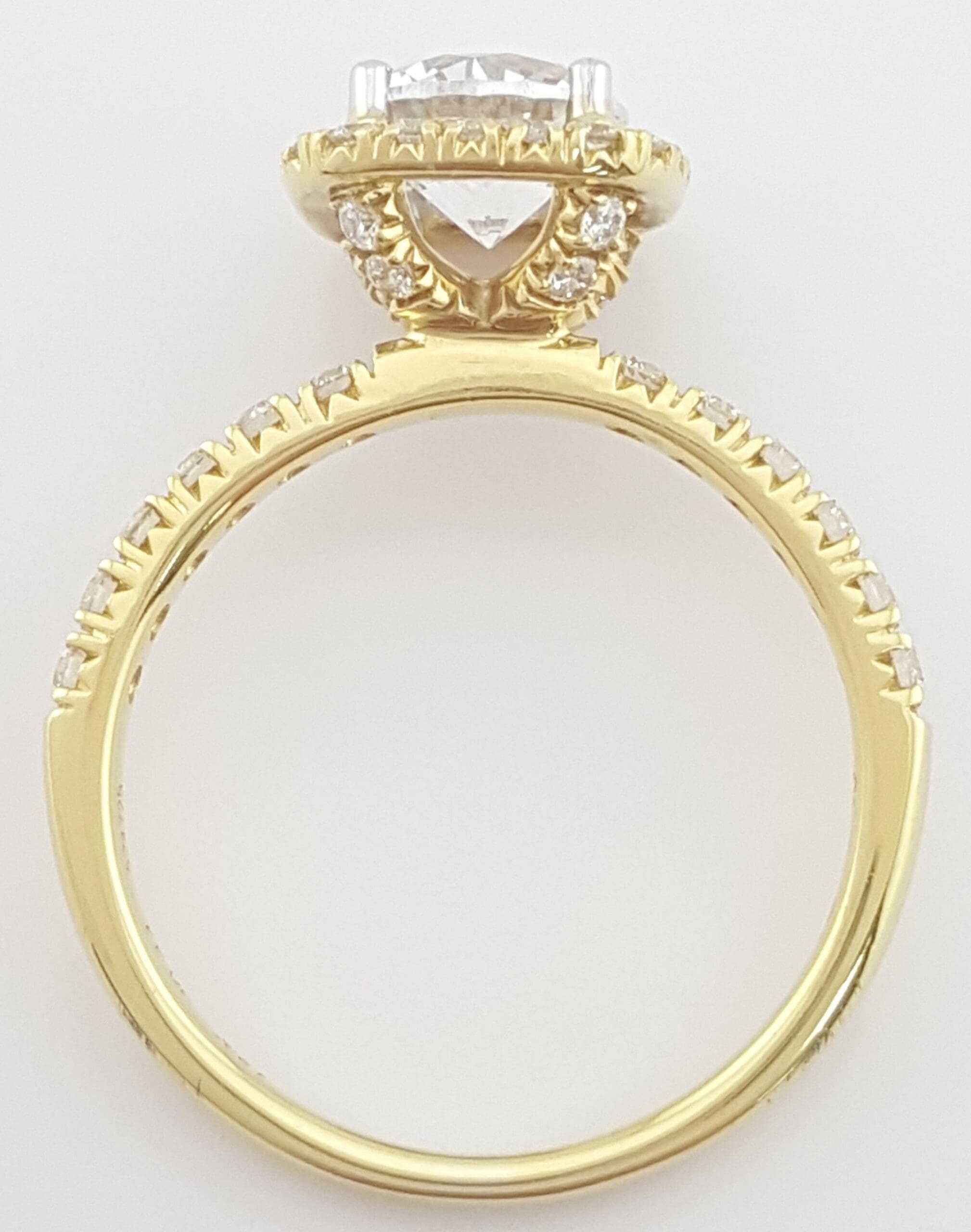 Simon G MR2132 Semi-Mount Diamond 0.44 ct 18k Yellow Gold Engagement Ring $3,570