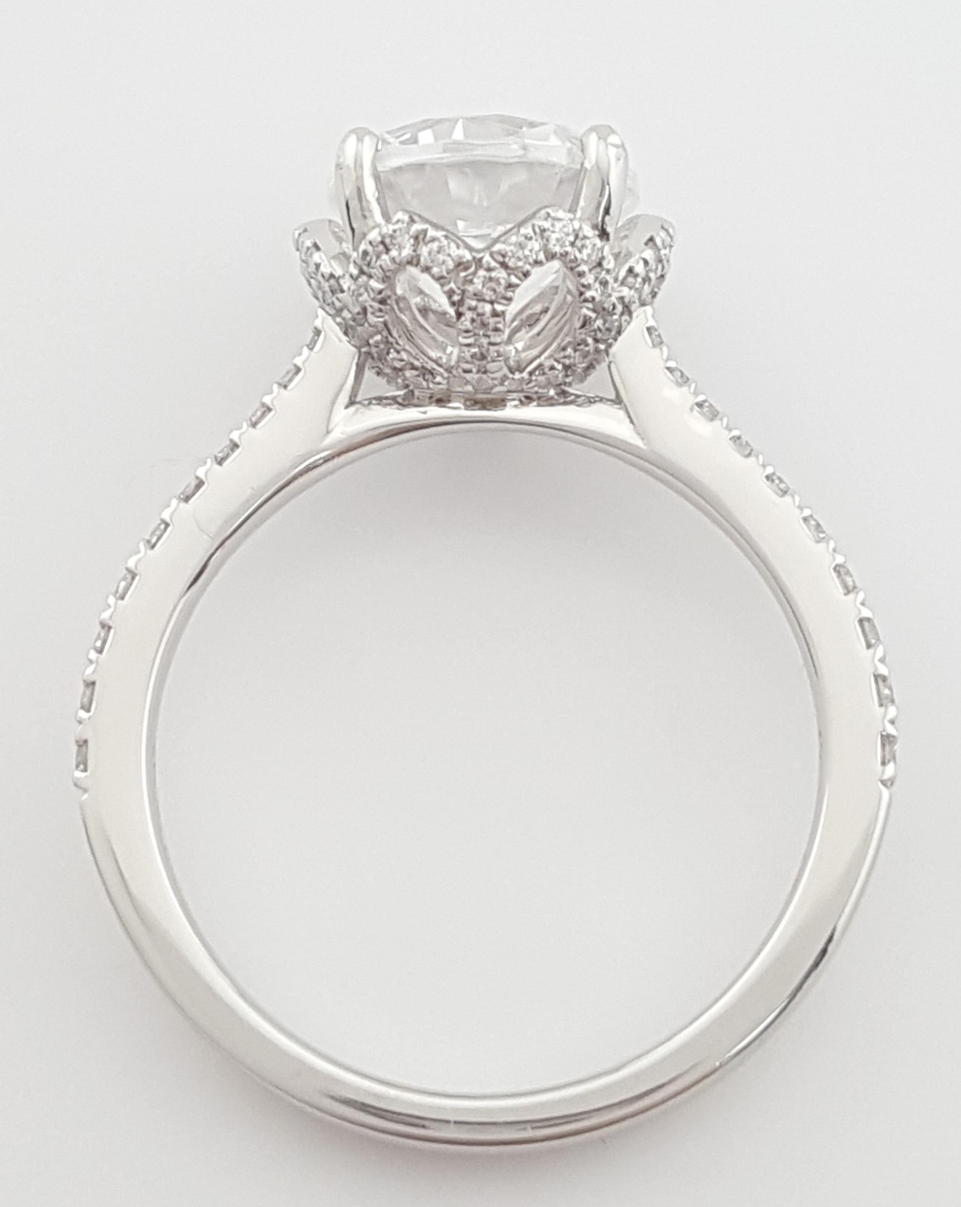 Simon G MR2478 Semi-Mount Diamond 0.28 ct Platinum Engagement Ring $2,420