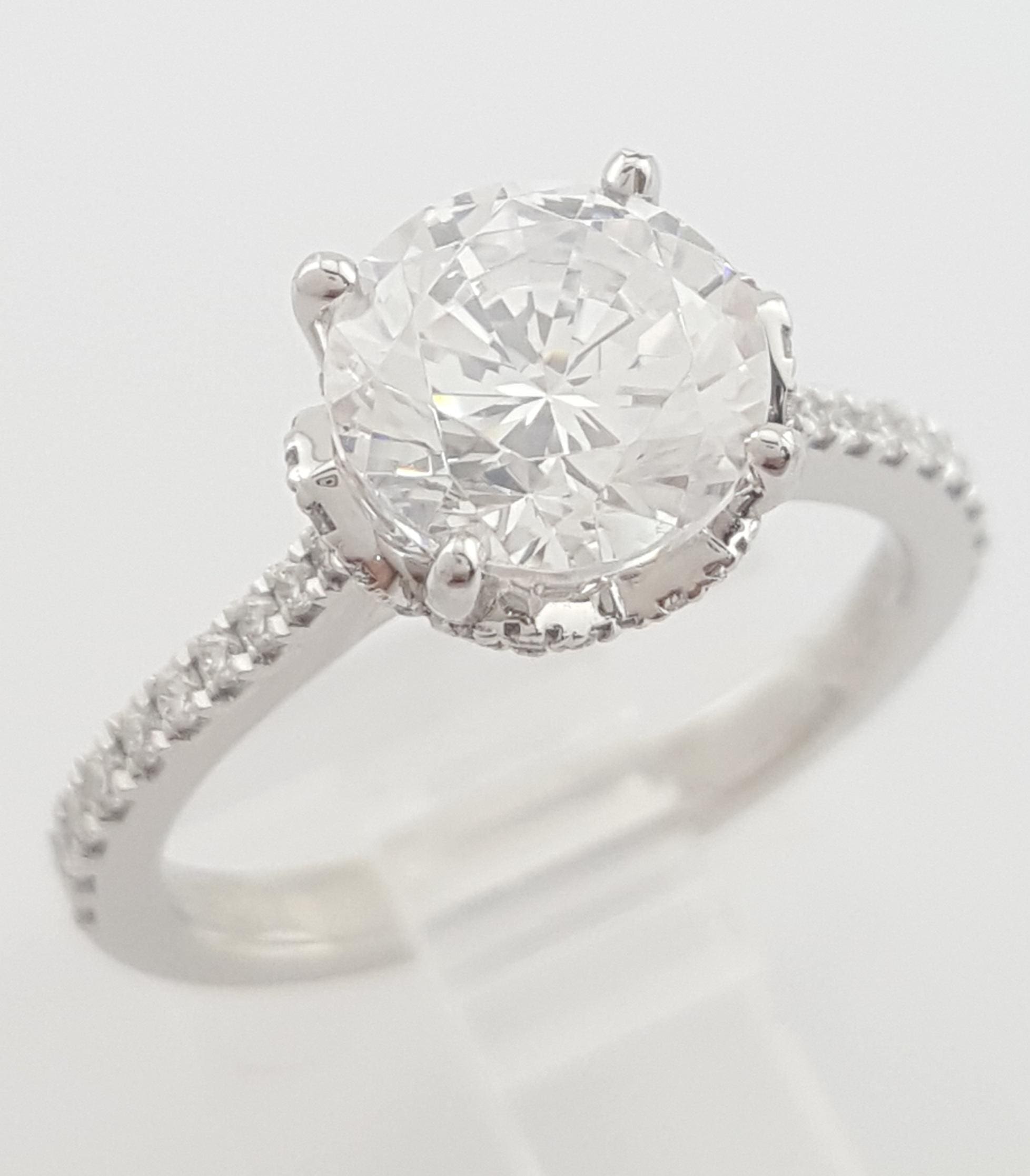 Simon G MR2478 Semi-Mount Diamond 0.28 ct Platinum Engagement Ring $2,420