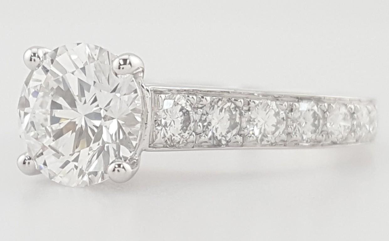 Van Cleef & Arpels VCA Round Diamond Solitaire Engagement Ring 1.5 ct Rtl $30K