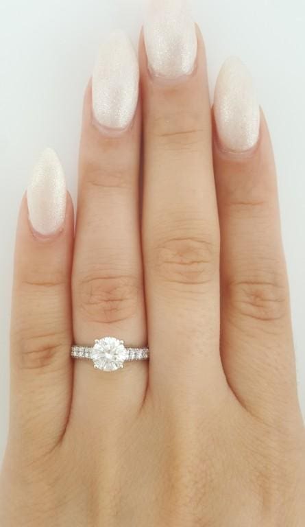 Van Cleef & Arpels VCA Round Diamond Solitaire Engagement Ring 1.5 ct Rtl $30K